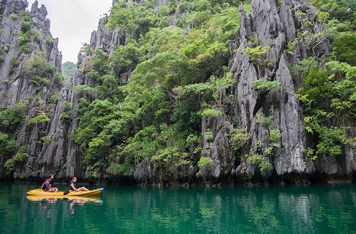 kayaking on The Sea